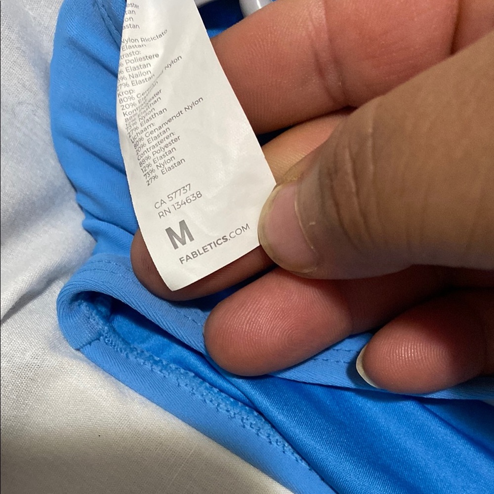 Fabletics Blue Bikini With Architectural Cutouts - image 6